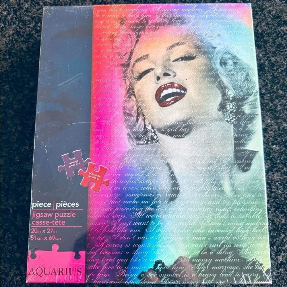 Marilyn Monroe Bernard of Hollywood Rainbow Jigsaw Puzzle
